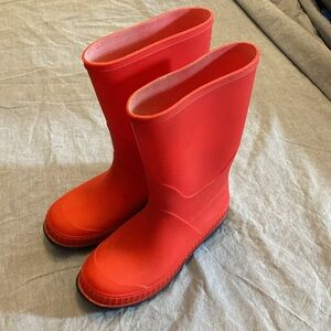 Red Rain Boots